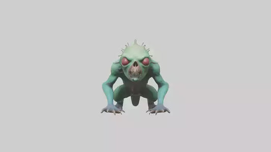 3D model Poisoned creature model VR / AR / low-poly