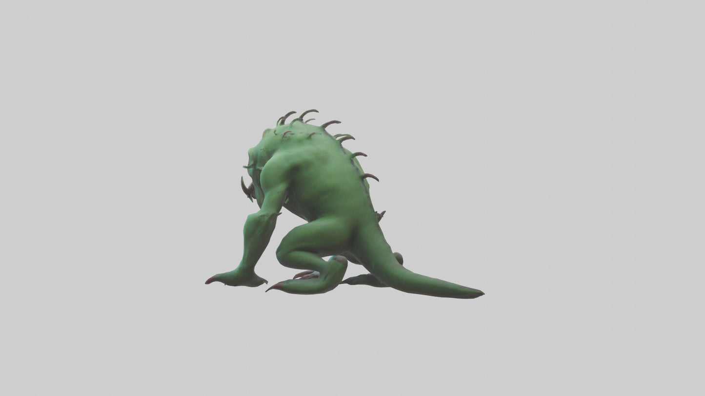 3D model Poisoned creature model VR / AR / low-poly