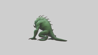3D model Poisoned creature model VR / AR / low-poly