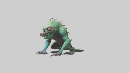 3D model Poisoned creature model VR / AR / low-poly