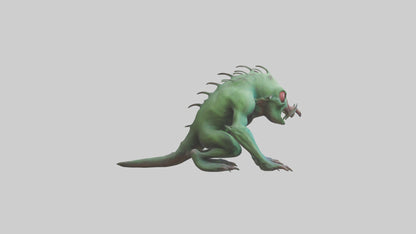 3D model Poisoned creature model VR / AR / low-poly