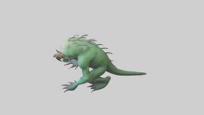 3D model Poisoned creature model VR / AR / low-poly