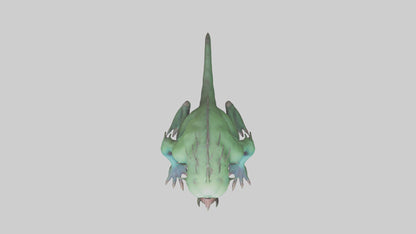 3D model Poisoned creature model VR / AR / low-poly