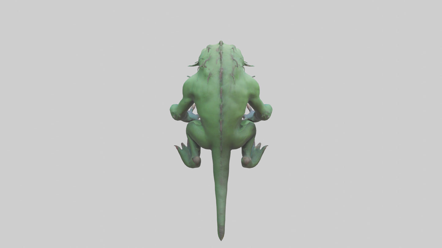 3D model Poisoned creature model VR / AR / low-poly