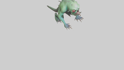 3D model Poisoned creature model VR / AR / low-poly