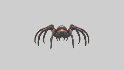 3D model Poisonous spider model VR / AR / low-poly