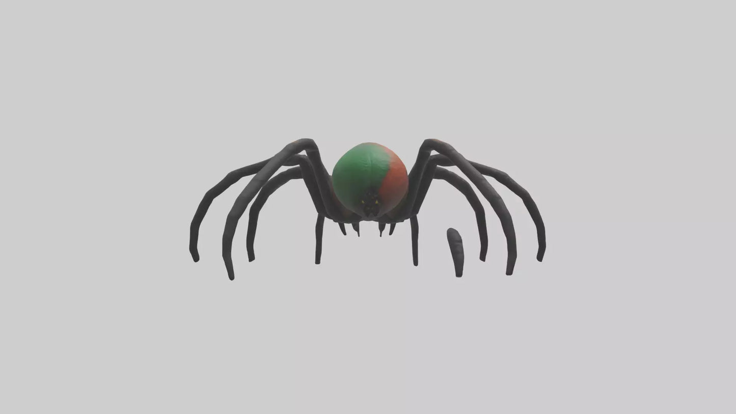 3D model Poisonous spider model VR / AR / low-poly