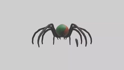 3D model Poisonous spider model VR / AR / low-poly
