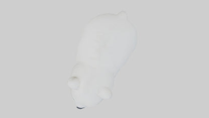 3D model Polar Bear Cub Figurine model VR / AR / low-poly