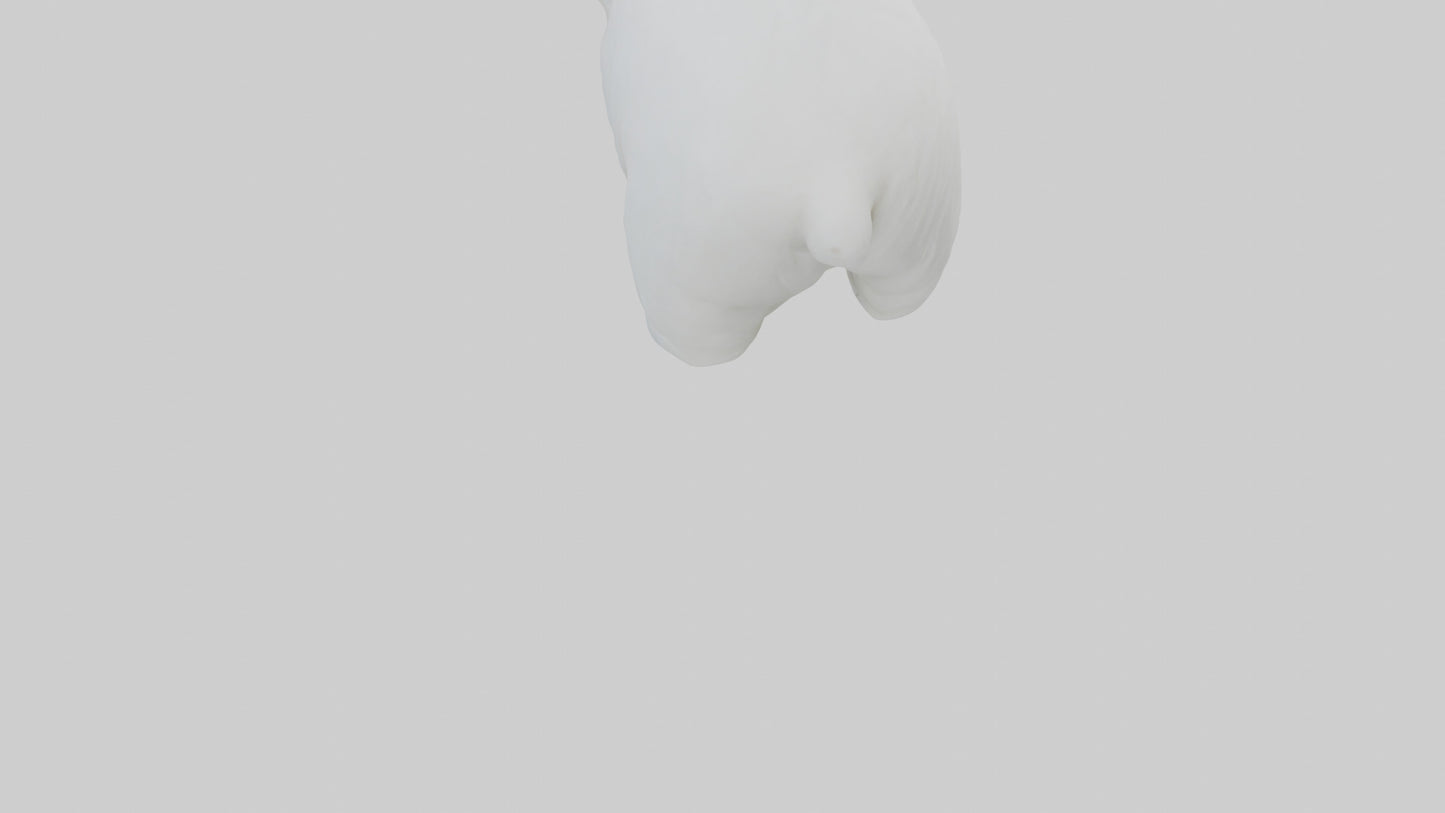 3D model Polar Bear Cub Figurine model VR / AR / low-poly