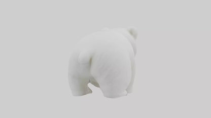 3D model Polar Bear Cub Figurine model VR / AR / low-poly