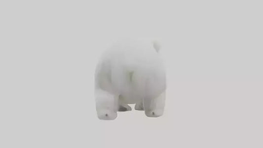 3D model Polar Bear cub playing model VR / AR / low-poly
