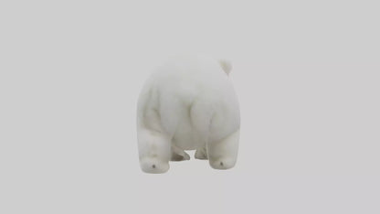 3D model Polar Bear cub playing model VR / AR / low-poly