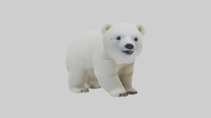 3D model Polar Bear cub playing model VR / AR / low-poly