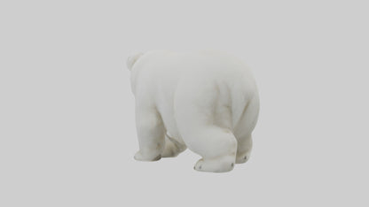 3D model Polar Bear cub playing model VR / AR / low-poly