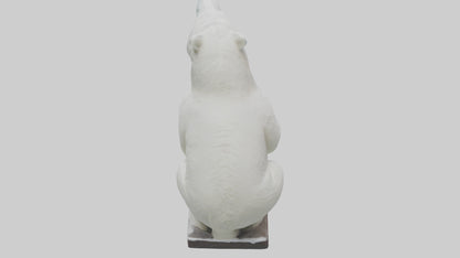 3D model Polar Bear statue model VR / AR / low-poly
