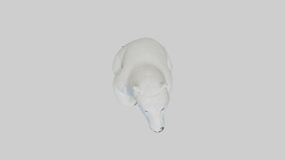 3D model Polar Bear statue model VR / AR / low-poly