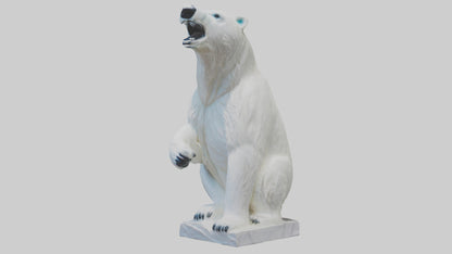 3D model Polar Bear statue model VR / AR / low-poly