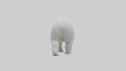 3D model Polar Bear walking model VR / AR / low-poly