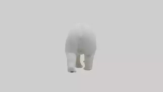 3D model Polar Bear walking model VR / AR / low-poly