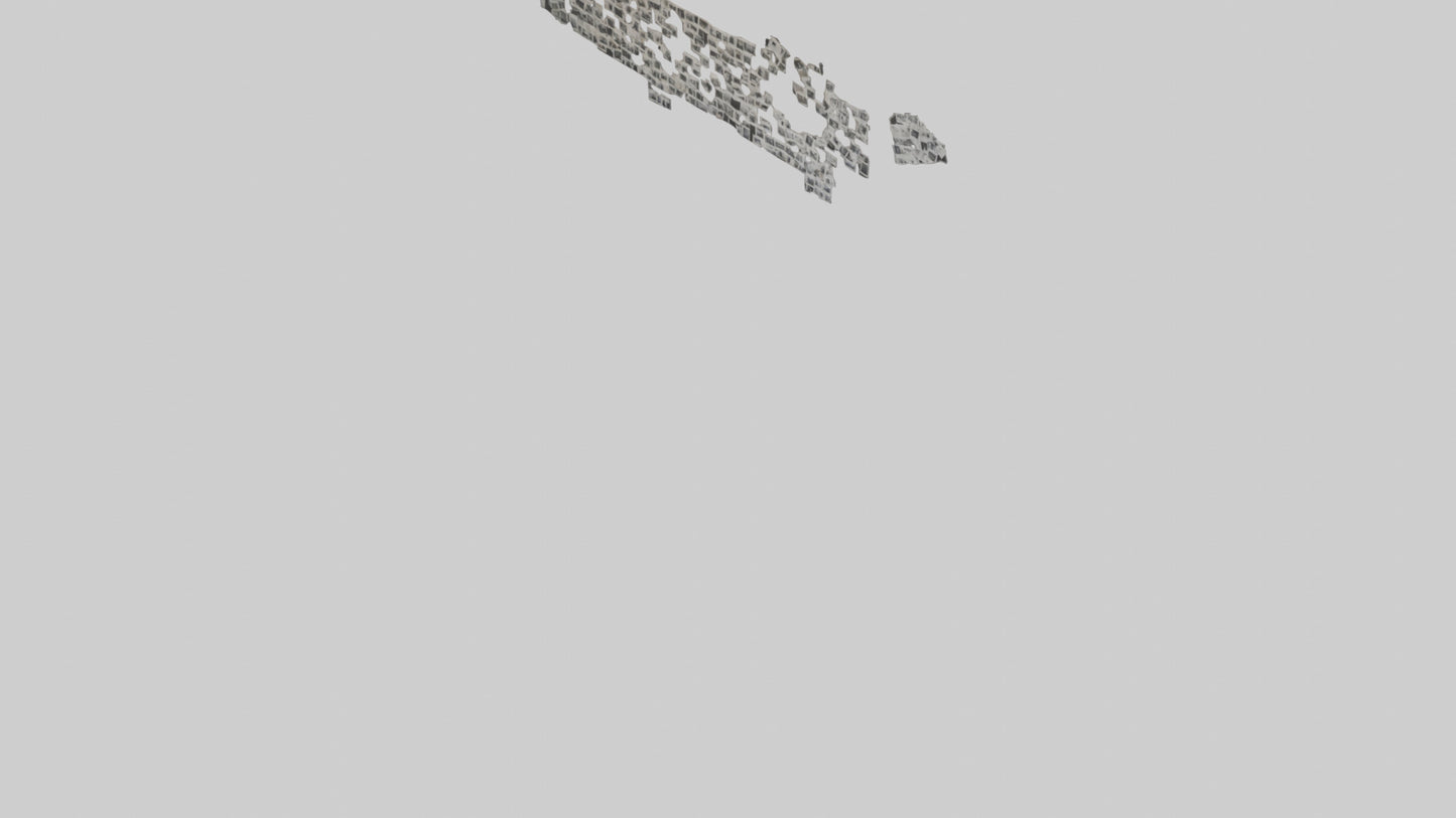 Polaroid Wall Collage VR / AR / low-poly