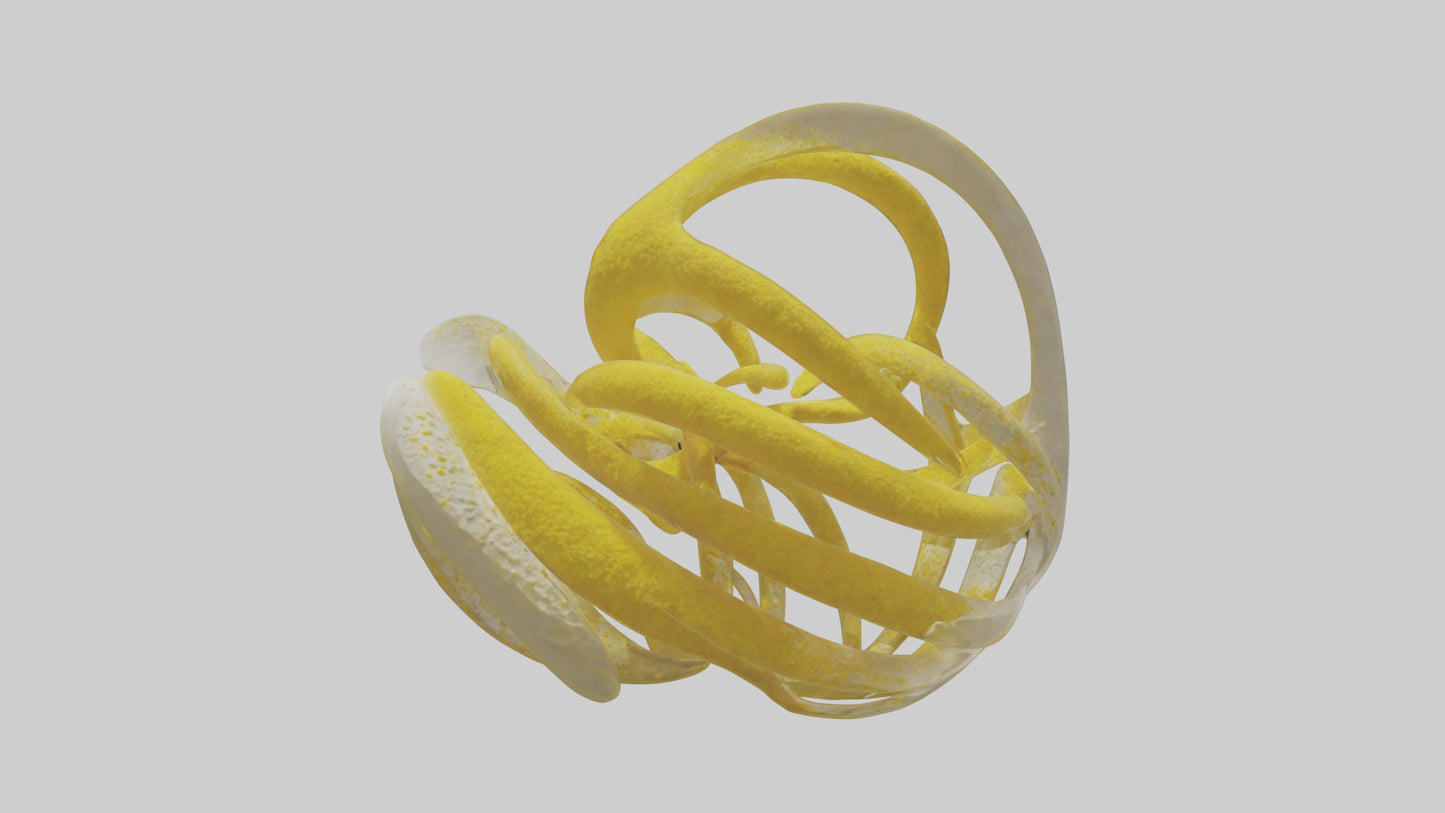 Pollen Flow Sculpture model VR / AR / low-poly