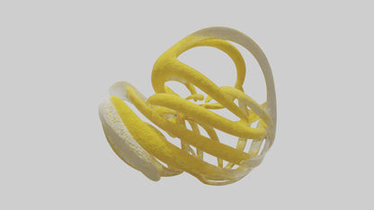 Pollen Flow Sculpture model VR / AR / low-poly