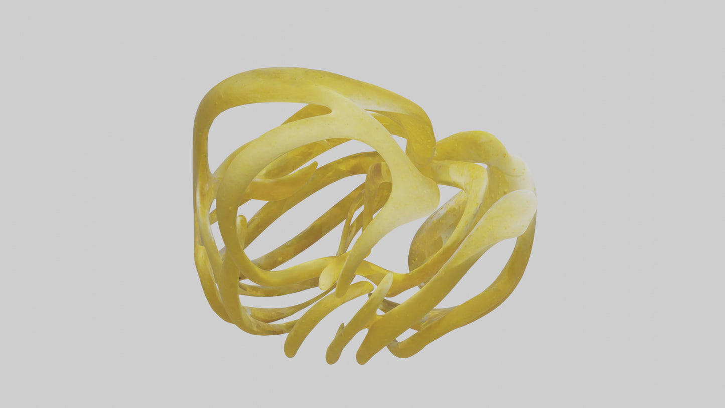 Pollen Flow Sculpture model VR / AR / low-poly