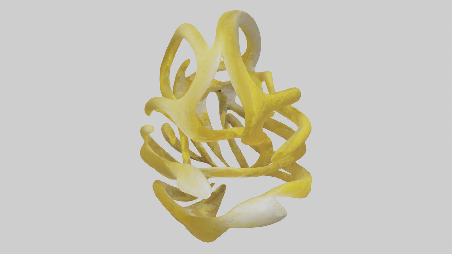 Pollen Flow Sculpture model VR / AR / low-poly