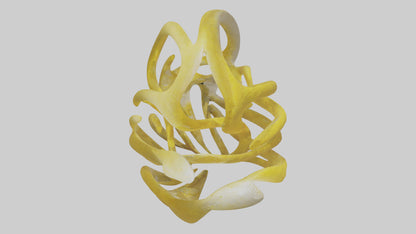 Pollen Flow Sculpture model VR / AR / low-poly