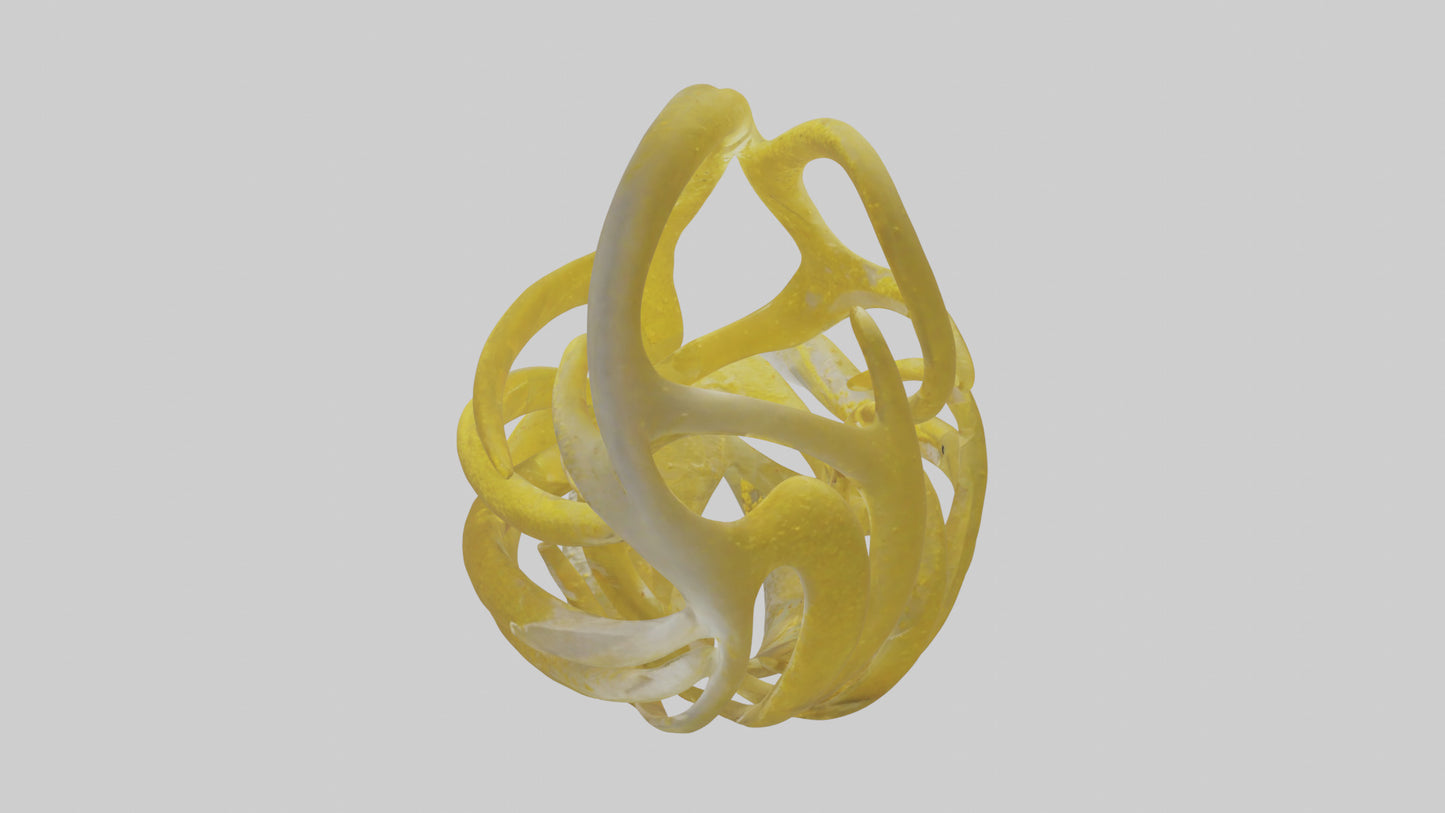 Pollen Flow Sculpture model VR / AR / low-poly