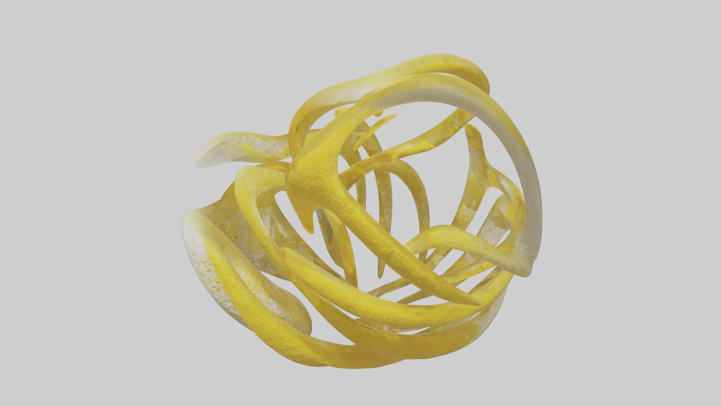 Pollen Flow Sculpture model VR / AR / low-poly