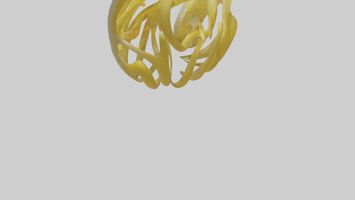 Pollen Flow Sculpture model VR / AR / low-poly