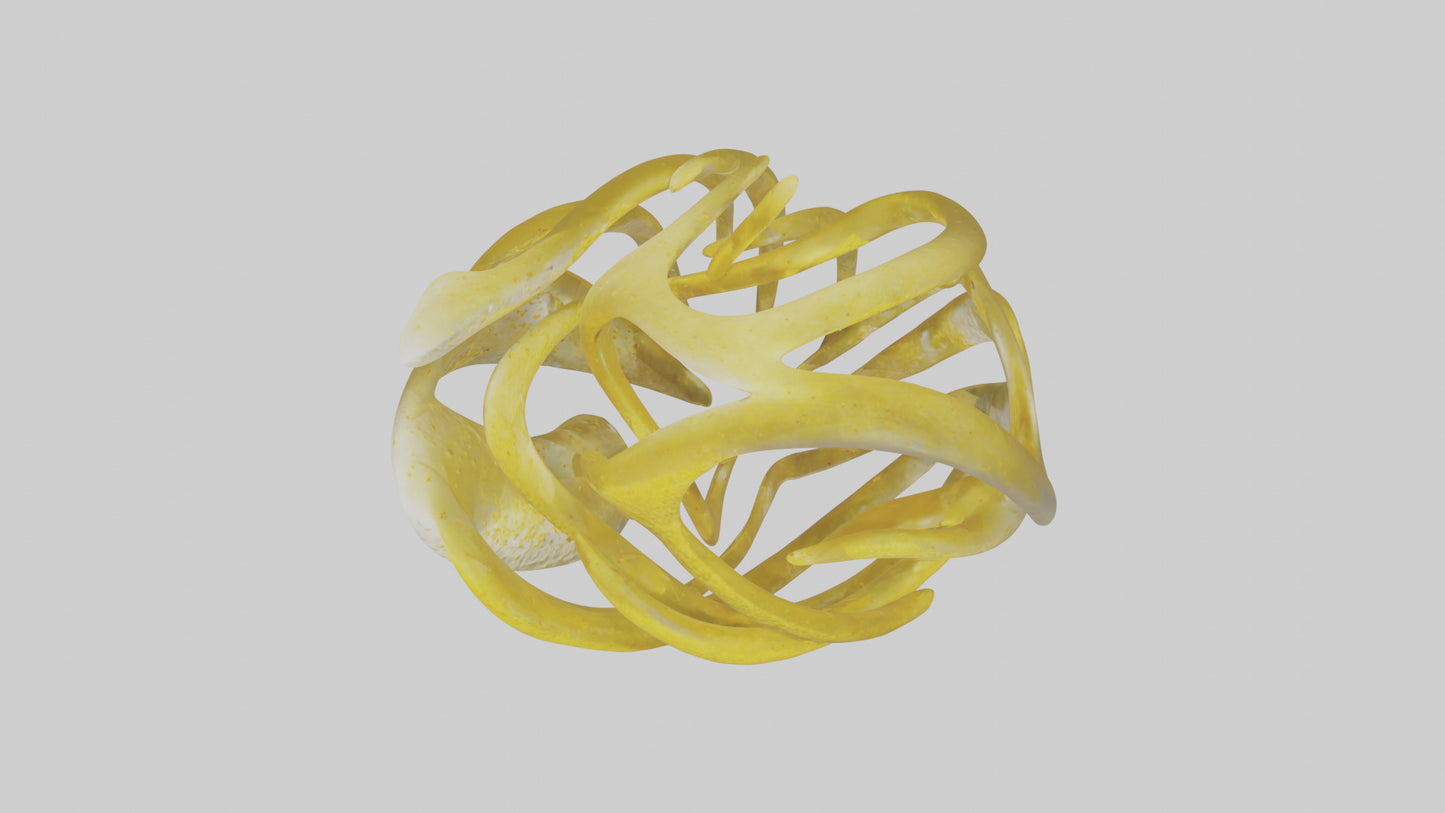 Pollen Flow Sculpture model VR / AR / low-poly