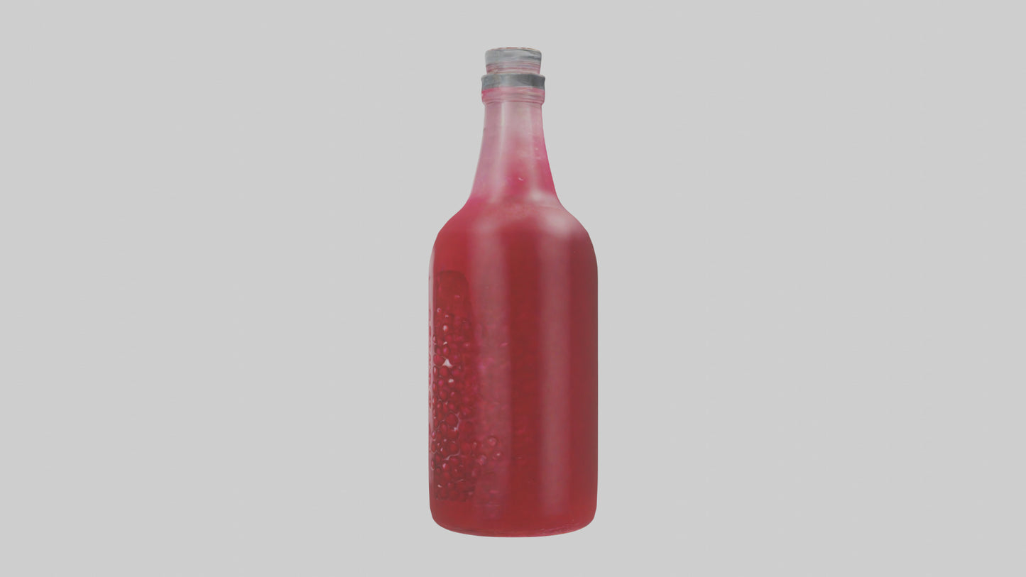 Pomegranate juice model VR / AR / low-poly