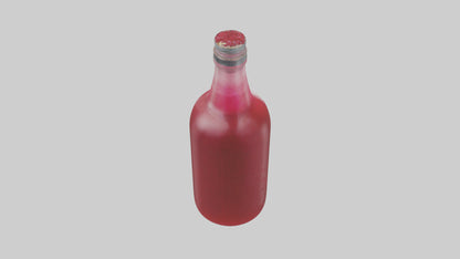 Pomegranate juice model VR / AR / low-poly