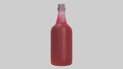 Pomegranate juice model VR / AR / low-poly
