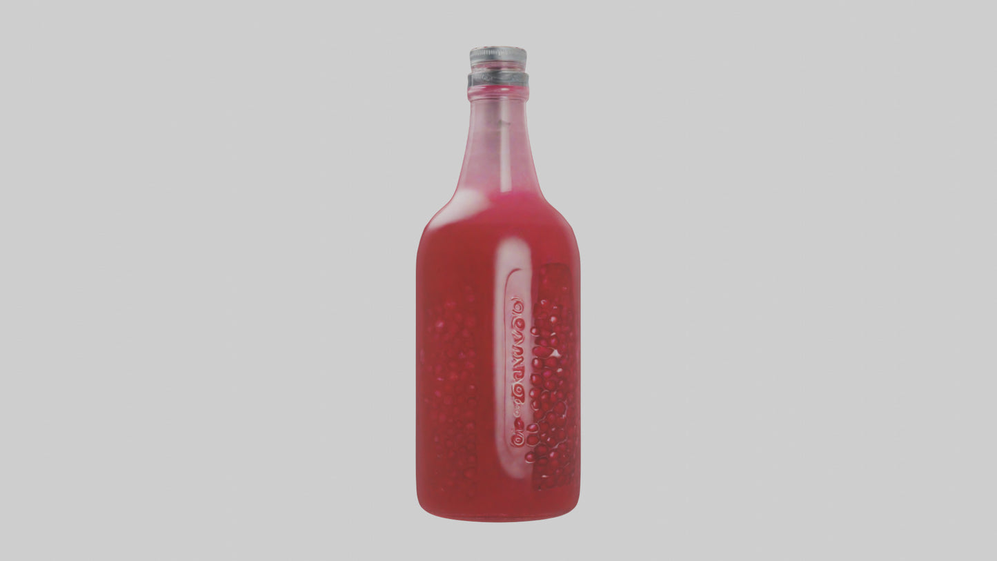 Pomegranate juice model VR / AR / low-poly