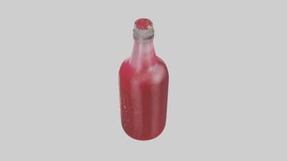 Pomegranate juice model VR / AR / low-poly
