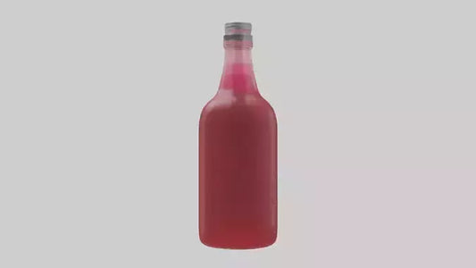 Pomegranate juice model VR / AR / low-poly