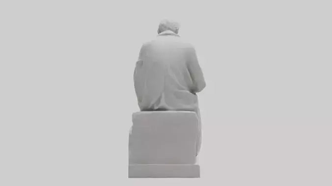 3D model Pondering Philosopher statue model VR / AR / low-poly