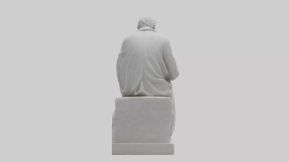 3D model Pondering Philosopher statue model VR / AR / low-poly