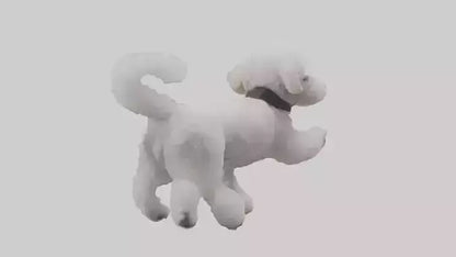 3D model Poodle playing model VR / AR / low-poly