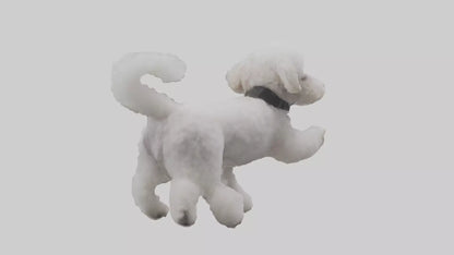 3D model Poodle playing model VR / AR / low-poly