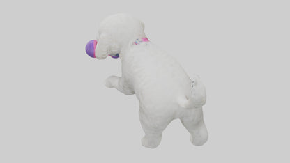3D model Poodle retrieving toy model VR / AR / low-poly
