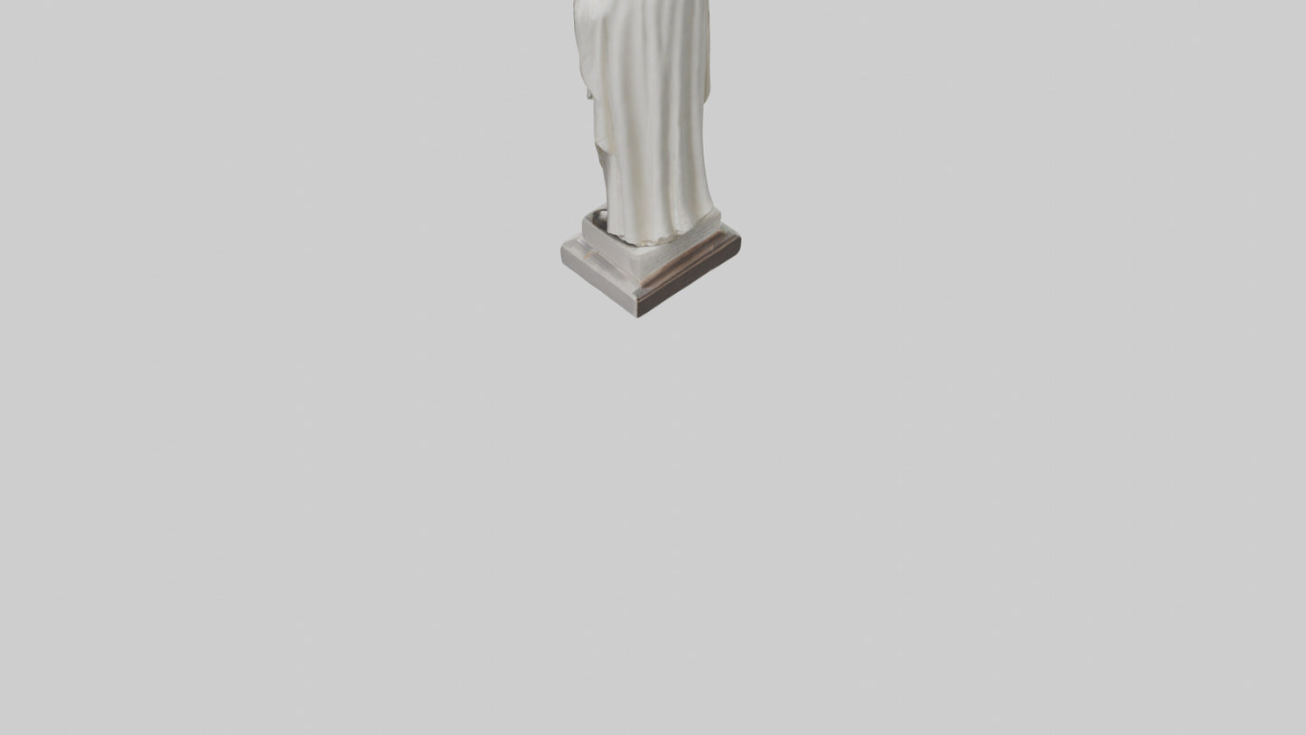 3D model Pope Memorial statue model VR / AR / low-poly