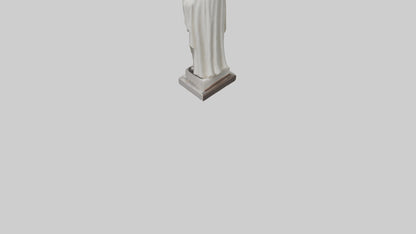 3D model Pope Memorial statue model VR / AR / low-poly