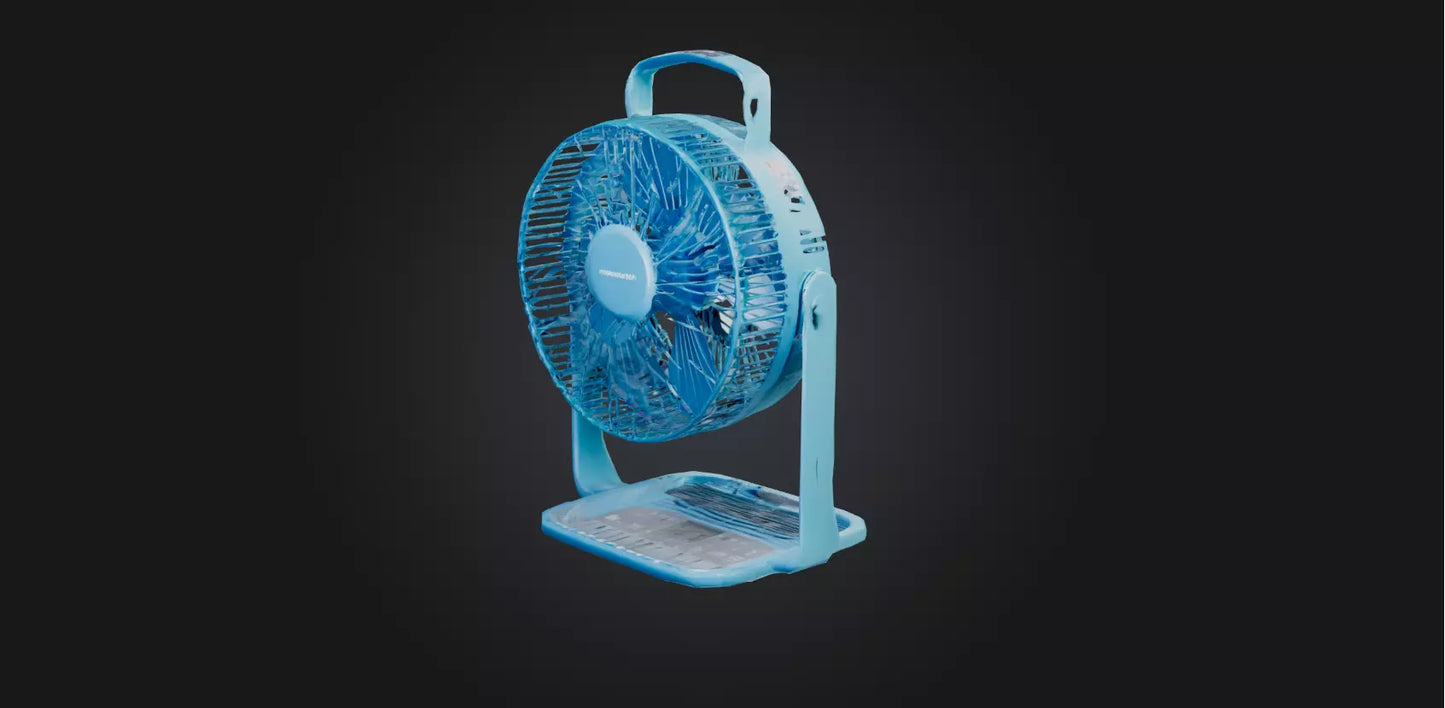 3D model Portable fan VR / AR / low-poly