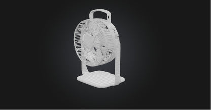 3D model Portable fan VR / AR / low-poly