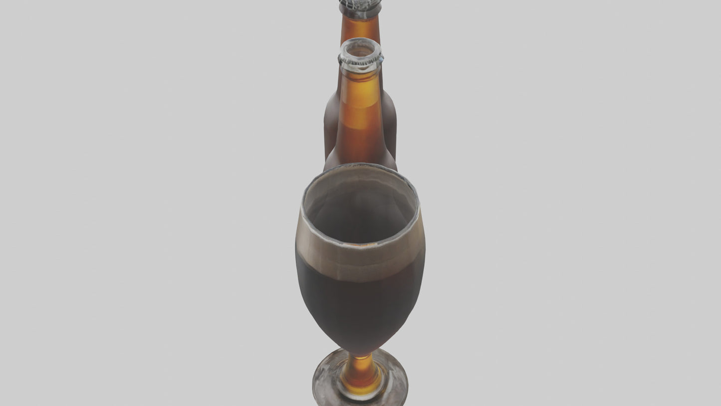 3D model Porter beer model VR / AR / low-poly